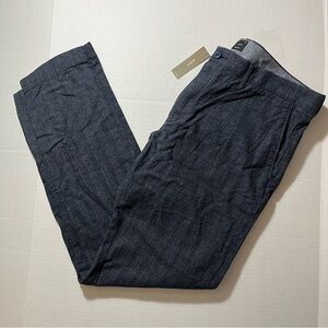 J Crew 484 Blue Pants/Trousers 36Wx32 Cotton Flannel SLIM Flat Front MSRP=$89.50